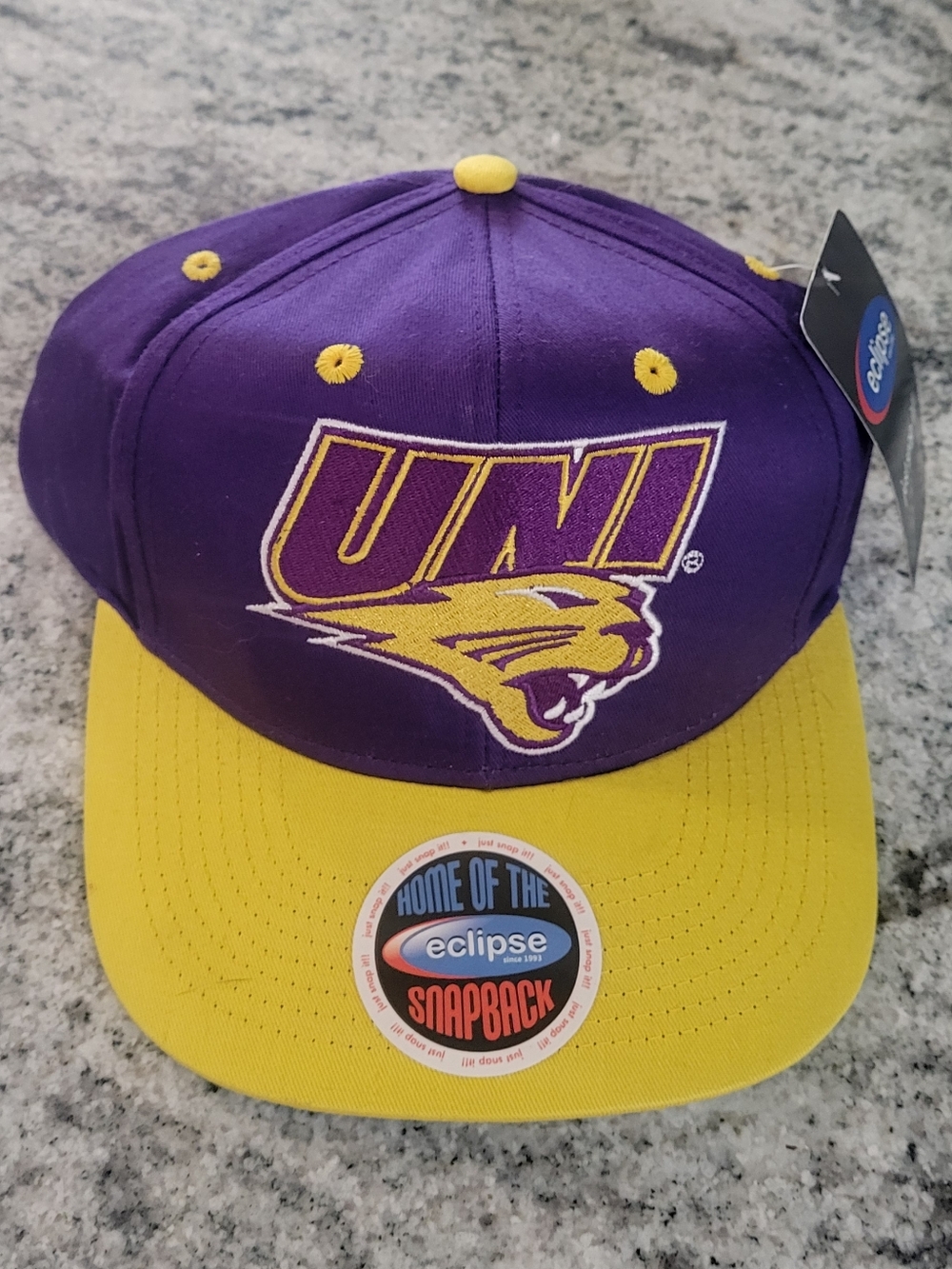 Eclipse Purple and Yellow UNI Snapback Hat